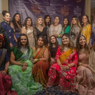 Seattle Wives members celebrating Karva Chauth 2025 together