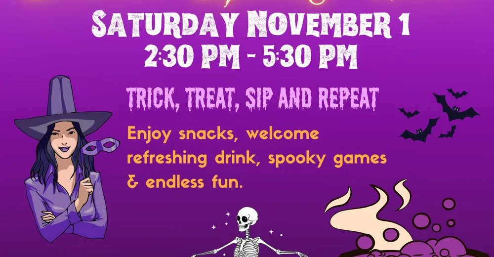 Seattle Spooky Wives flyer, Saturday November 1 2025, Fusion India Mill Creek